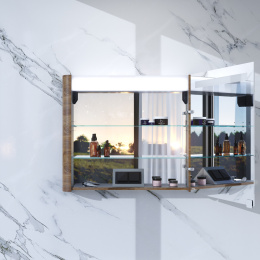 Фото Зеркальный шкаф Am.Pm Sensation (M30MCL0801NF) Орех