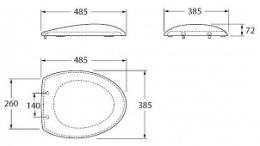 Фото Крышка-сиденье Azzurra Clas CLA1800F