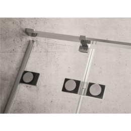 Душевая дверь в нишу Radaway Euphoria DWJ 130x200 профиль хром, стекло прозрачное, крепления слева 3