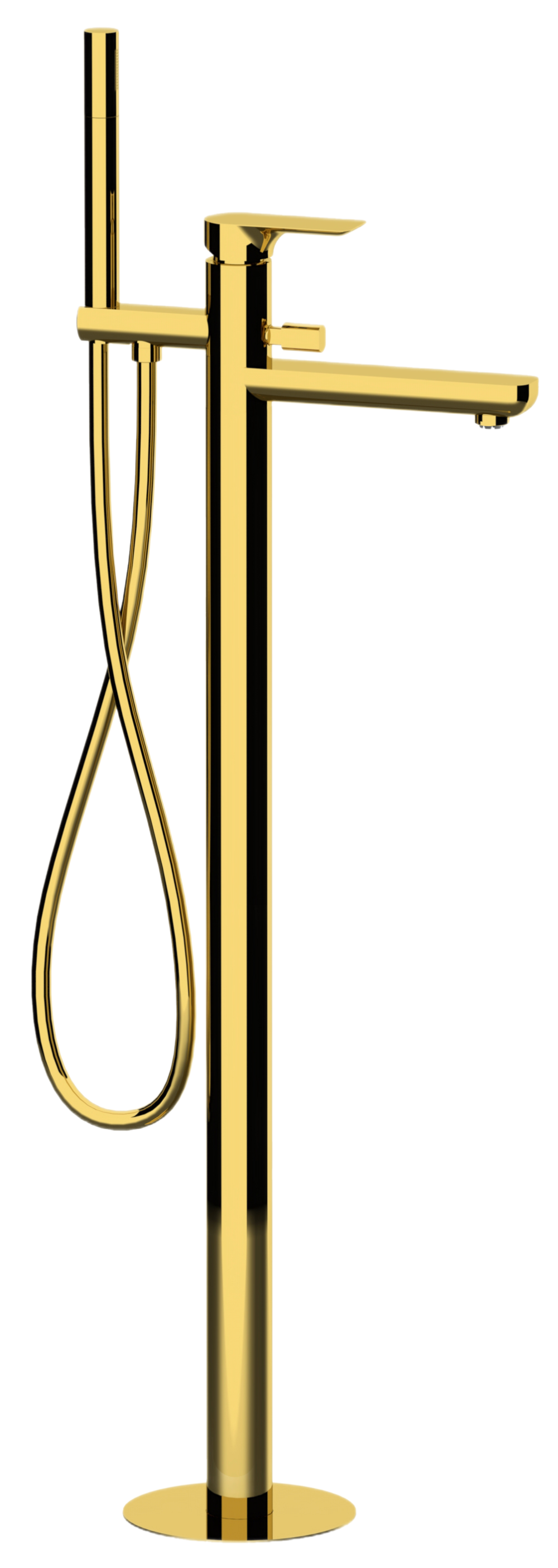 Смеситель для ванны Remer Infinity I08DO, золото глянцевое