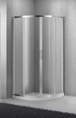 Душевой уголок BelBagno Sela SELA-R-2-90-Ch-Cr, 90 x 90 x 190 см, стекло текстурированное
