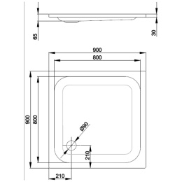 Фото Душевой поддон Bette Supra 5920-000 AS 90x90