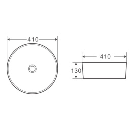 Раковина 41 см BelBagno (BB1315) прямоугольная
