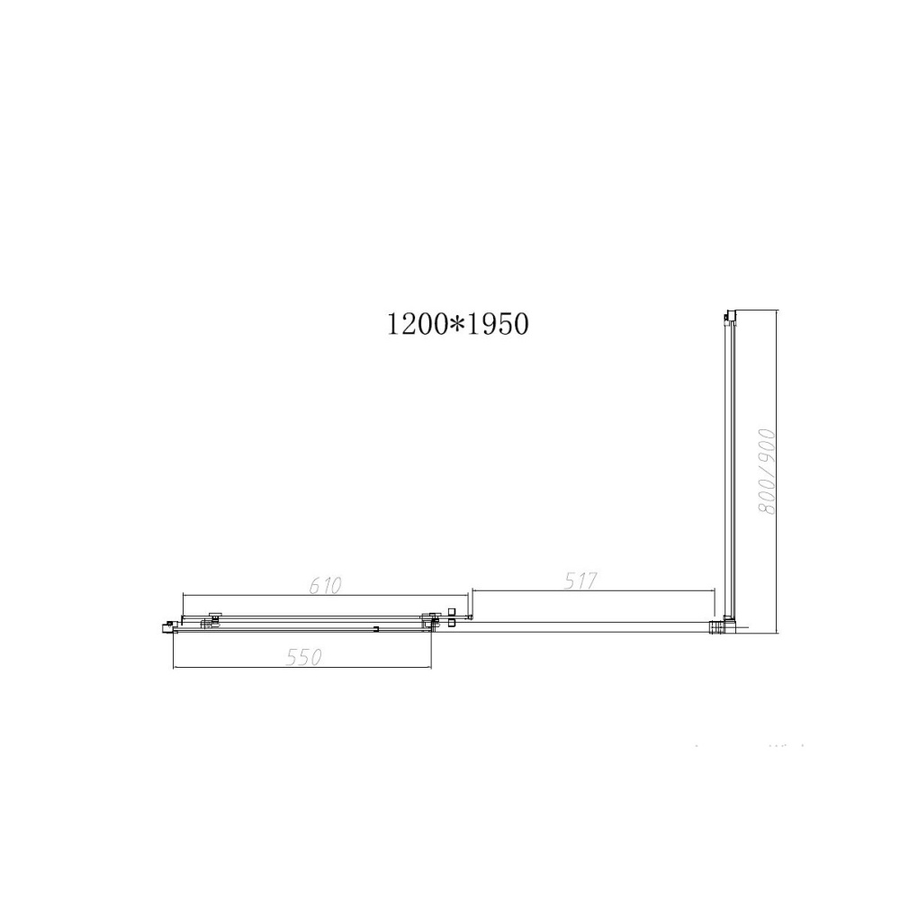 Душевой уголок Vincea Slim-N (VSR-4SN9012CLB) черный