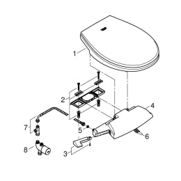 Крышка-биде Grohe Bau Ceramic 39648SH0 без фена