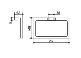 Фото Полотенцедержатель Keuco Edition 11 11121010000, хром