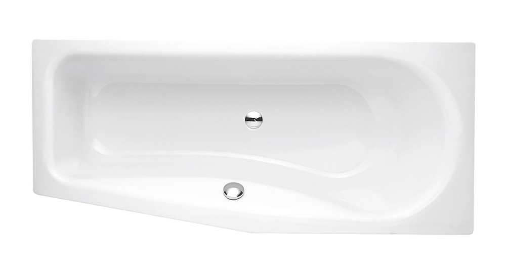 Фото Ванна стальная Bette Luna 2760-000 PLUS L/R 170х75х45 см с шумоизоляцией, BetteGlasur® Plus, Антисли