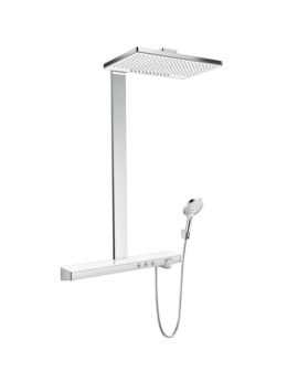 Фото Душевая стойка Hansgrohe Rainmaker Select (27028400) хром/белый