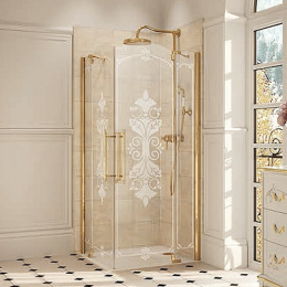 Душевой уголок Huppe Studio victorian SV0102, 100 х 100 см, стекло прозрачное
