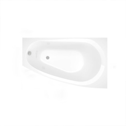 Фото Ванна асимметричная правая 150х90 Alba Spa Baline (ВАС012000П100) белый глянцевый