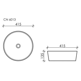 Накладная раковина Ceramica Nova ELEMENT CN6013