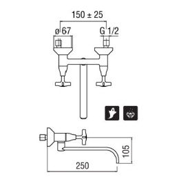 NOBILI Carlos Primero T3 CP203/T3CR Смеситель для кухни (хром)