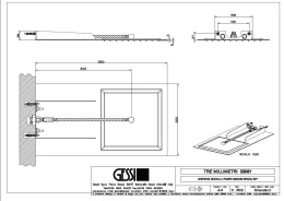 Фото Верхний душ Gessi Tremillimetri Quadro (33081#238) сталь полированная