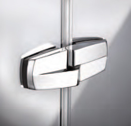 Душевой уголок Huppe Aura elegance, 80 х 80 х 190 см, стекло прозрачное, петли справа