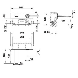 Фото Смеситель для раковины Gessi Rettangolo (20686#031) хром