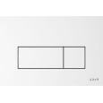 Кнопка смыва для инсталляции VitrA Root Square (Рут Скуэр) 740-2300 глянцевая белая двойный смыв