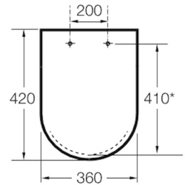 Сиденье для унитаза Roca Hall (801620004) белый