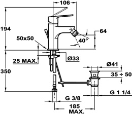 Фото Teka Palma 656220200 Смеситель для биде