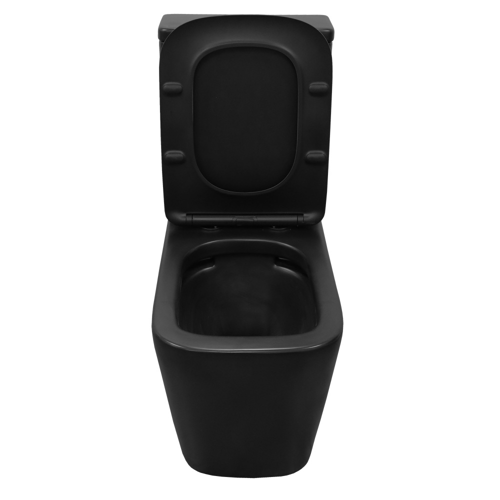 Унитаз-компакт Azario Black King (AZ-8303D) Черный матовый