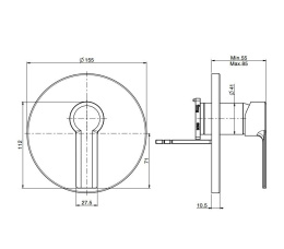 FIMA Carlo Frattini Mast F3139X1CR Смеситель для душа