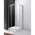 Душевой уголок Cezares Molveno-A-2-80-C-Cr-IV, 80 х 80 см, стекло прозрачное, хром