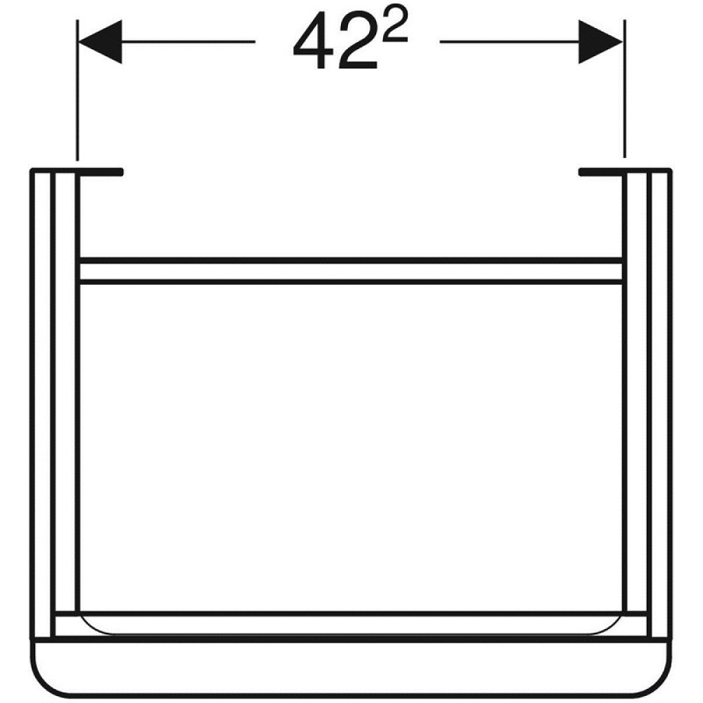 Geberit Smyle Square 500.363.JL.1 Тумба для раковины, с распашными дверцами