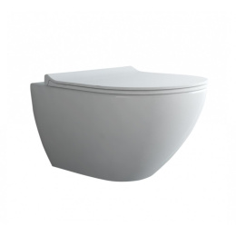 Фото 043270 Комплект BERGES: инсталляция NOVUM, кнопка D7, унитаз PUMA Rimless 51 см, сидение дюропласт T