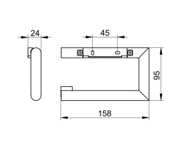 Фото Держатель туалетной бумаги Keuco Reva (12862010000) хром