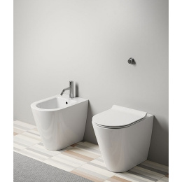 Фото Унитаз приставной GSI Kube X 941011 55 ×36 см