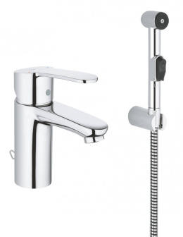 Фото Смеситель для раковины Grohe Eurostyle Cosmopolitan 23549000, с гигиеническим душем, хром