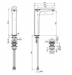 Смеситель для раковины F3911CR FIMA Carlo Frattini Eclipse
