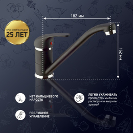 Фото Смеситель для кухни Paini Jolly 6944573Z1KM черный