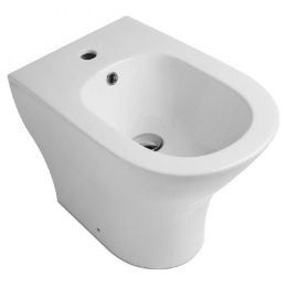 Kerasan Aquatech 371801 Унитаз напольный, безободковый, 555х355 мм, слив в стену, в комплекте с креп