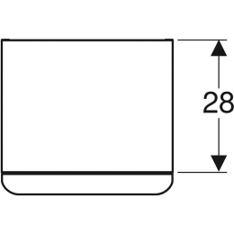 Geberit Smyle Square 500.359.JR.1 Шкаф, средний