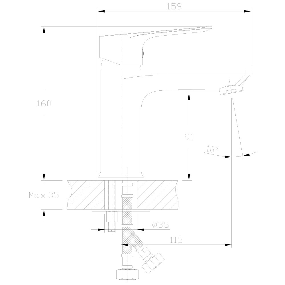 Фото Смеситель для раковины Rossinka RS27 (RS27-11)