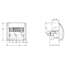 Ideal Standard A2790AA Электронный смеситель для встраиваемого душа