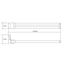 Полотенцедержатель WasserKRAFT Leine 5031