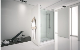 Душевая дверь Aquanet Alfa NAA6121 160, прозрачное стекло