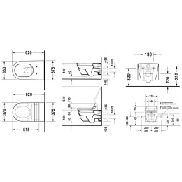 Унитаз Duravit Starck 3 2533090000, белый
