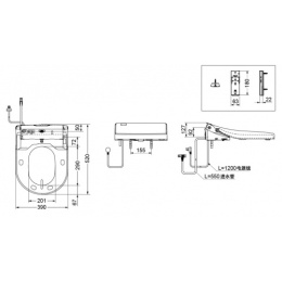 Напольный унитаз TOTO NC CW761Y+Washlet TCF4732G