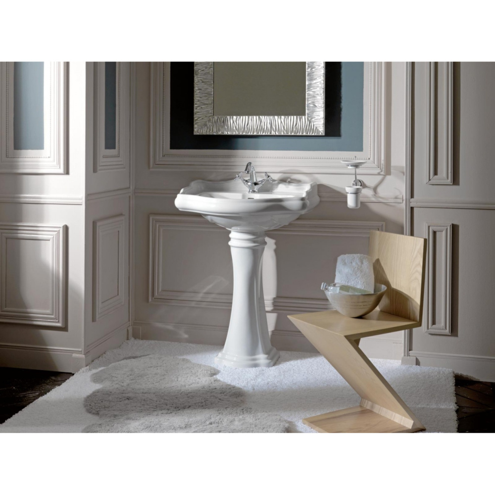 Раковина Kerasan Retro 104501*3, под смеситель на 3 отв., 56*46,5 см