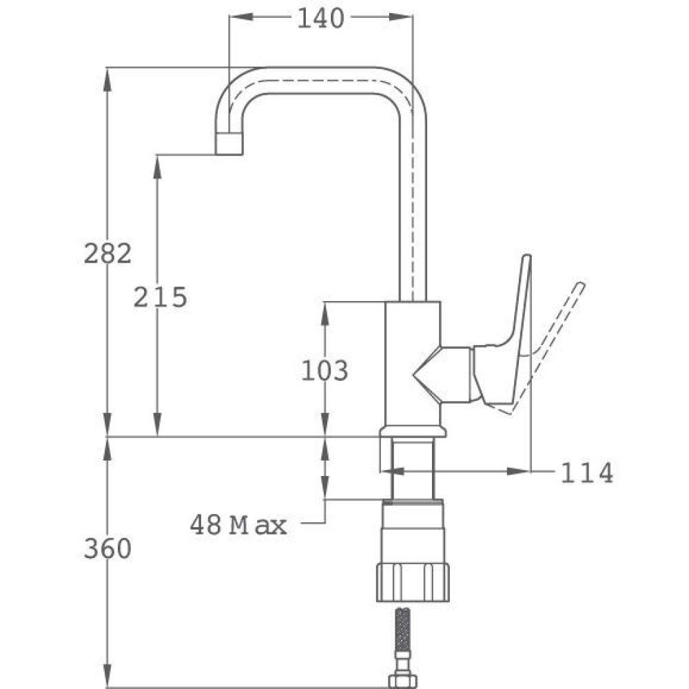 Фото Teka Itaca 273760200 Смеситель для раковины, хром