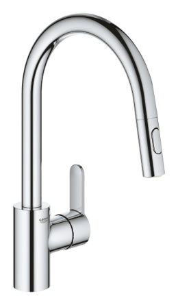 Фото Grohe Eurostyle Cosmopolitan 31482003 Смеситель для кухни, выдвижной излив