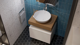 Velvex UNIQUE UNIT st.UNI.60-630 Столешница белый мрамор