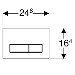 Кнопка смыва Geberit Sigma 50 (115.788.DW.5) Черный RAL 9005
