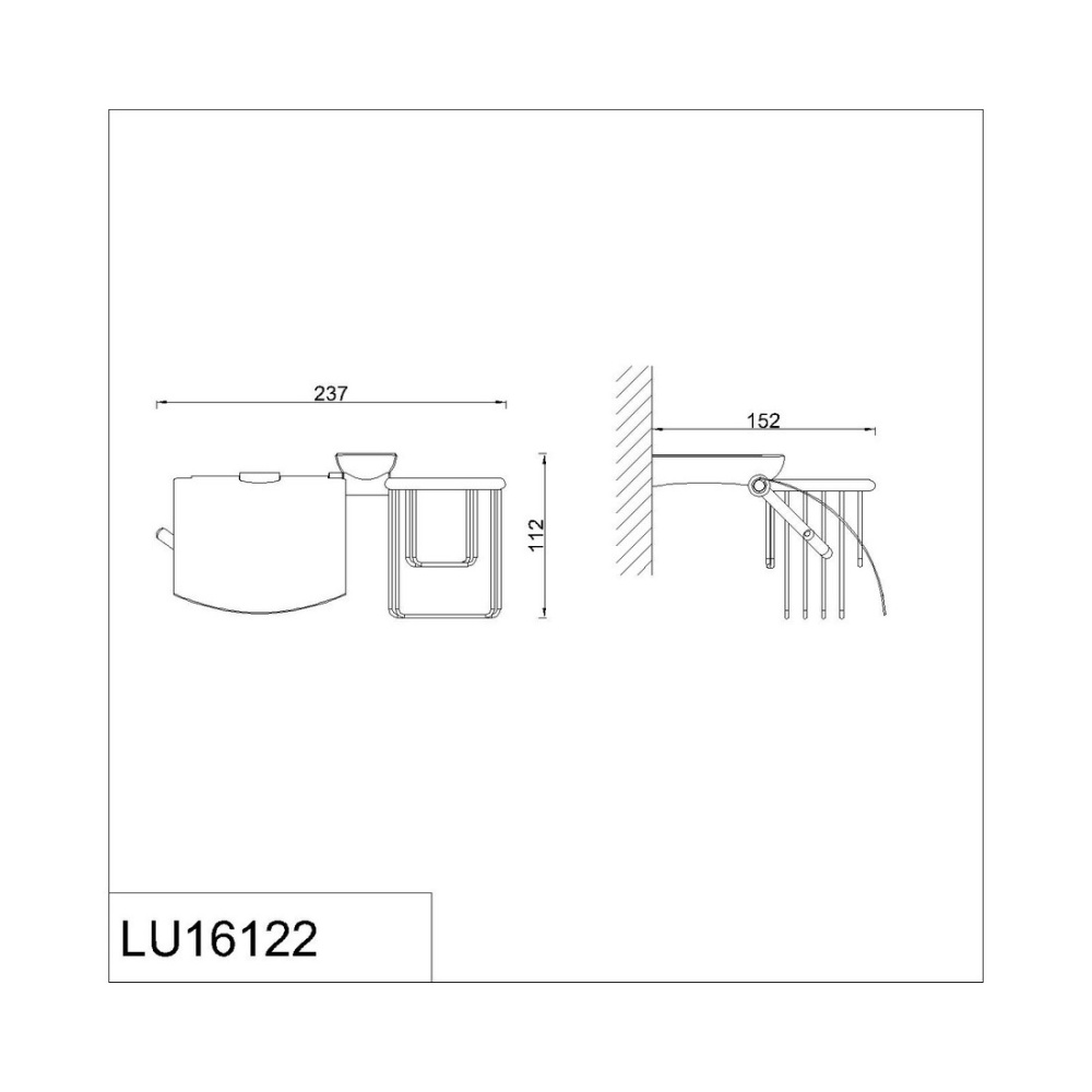 Держатель  освежителя воздуха RUSH Luson LU16122