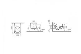 Подвесной унитаз Vitra Metropole (5676B003-1086) белый