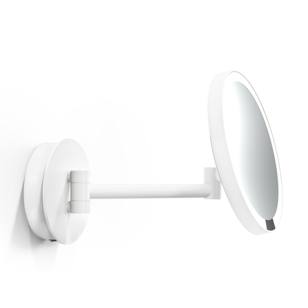 Фото Косметическое зеркало Decor Walther Round (0122450), с подсветкой, белый