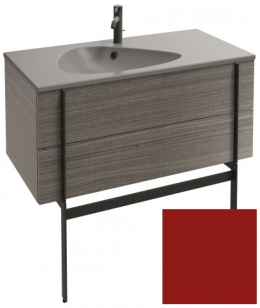 Тумба под раковину Jacob Delafon Nouvelle Vague 100 см, EB3032-S08, цвет - темно-красный сатин