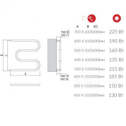 Фото Полотенцесушитель водяной Terminus М-образный 32 1" 4620768881169